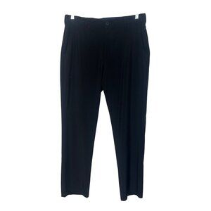Izod Golf Pants Mens Flat Front Performance Pants Black Size 34x30